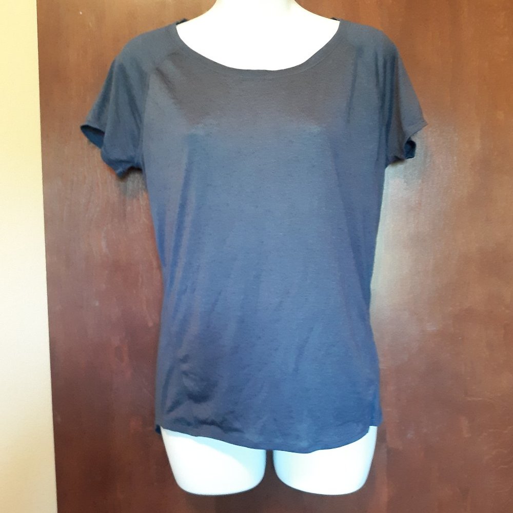 Prana blue-gray workout hiking shirt